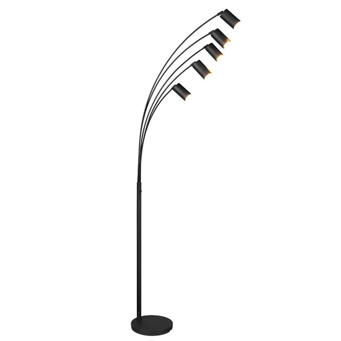 Svart golvlampa modern, Kaso