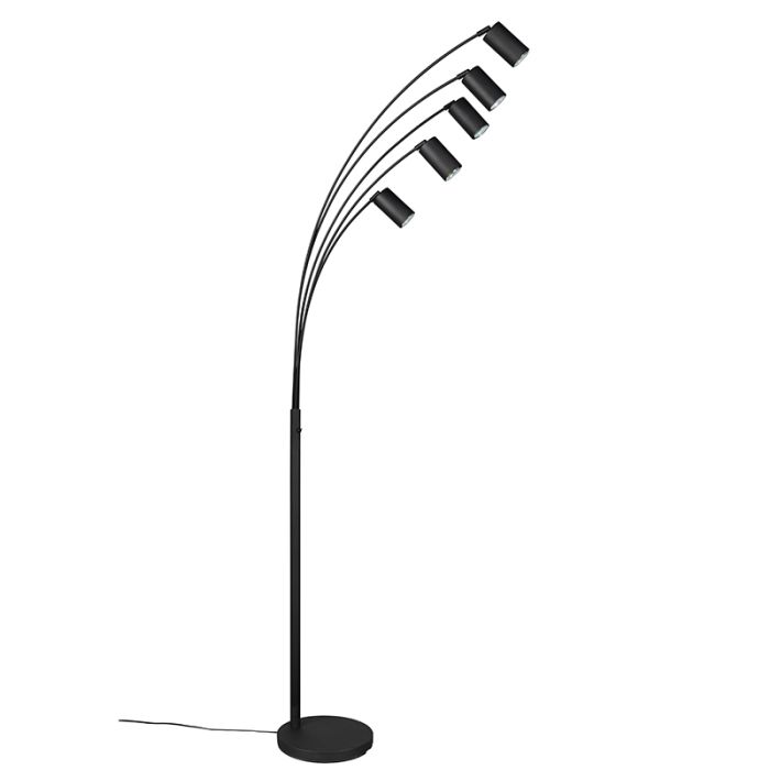Svart golvlampa modern, Kaso