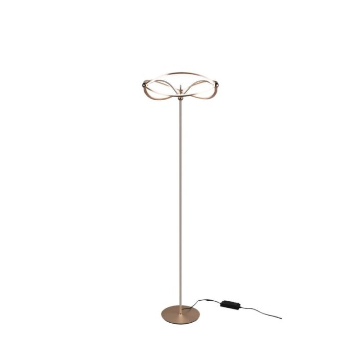 Mässing golvlampa modern, Remy, 31W, 3000K LED, med brytare