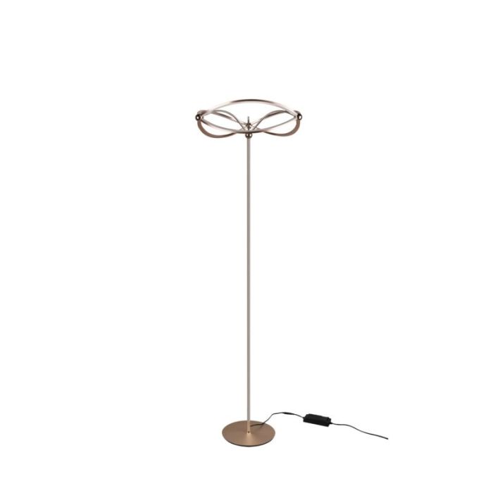 Mässing golvlampa modern, Remy, 31W, 3000K LED, med brytare