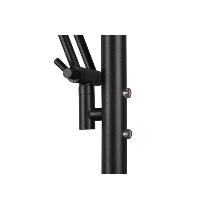 Svart läslampa golv modern, Yazid, 32W, justerbar ljusfärg LED, med beröringsdimmer