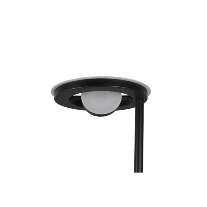 Svart läslampa golv modern, Yazid, 32W, justerbar ljusfärg LED, med beröringsdimmer