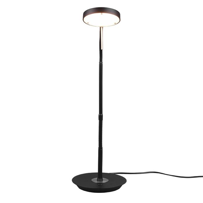 Svart bordslampa modern, Bilge, 12W, justerbar ljusfärg LED, med brytare