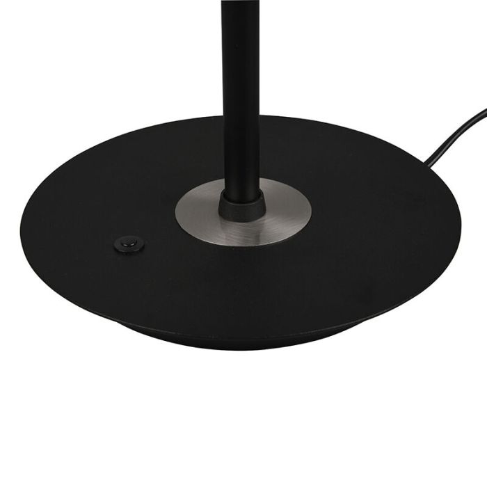 Svart bordslampa modern, Bilge, 12W, justerbar ljusfärg LED, med brytare