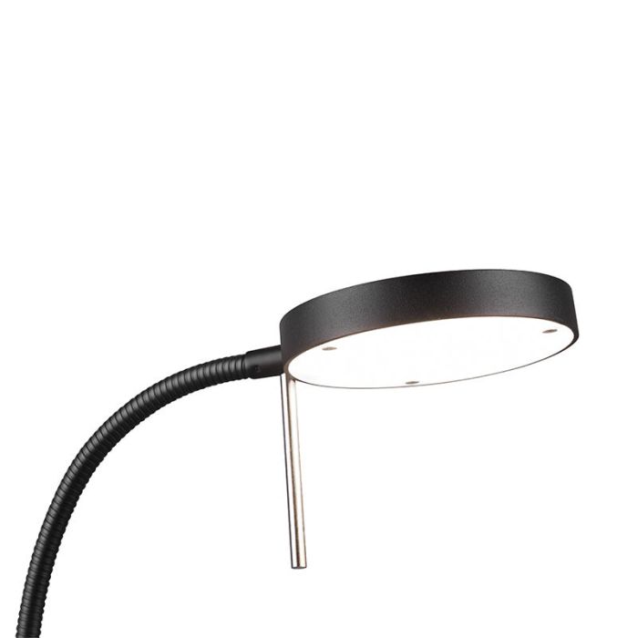 Svart bordslampa modern, Bilge, 12W, justerbar ljusfärg LED, med brytare