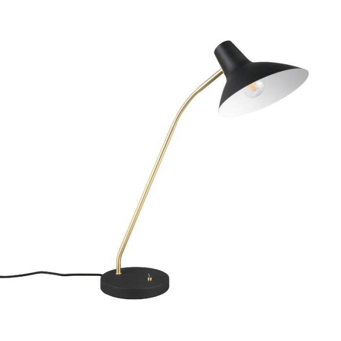 Svart skrivbordslampa klassisk, Merit