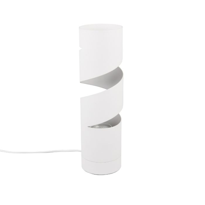 Vit bordslampa design, Marouan, med brytare