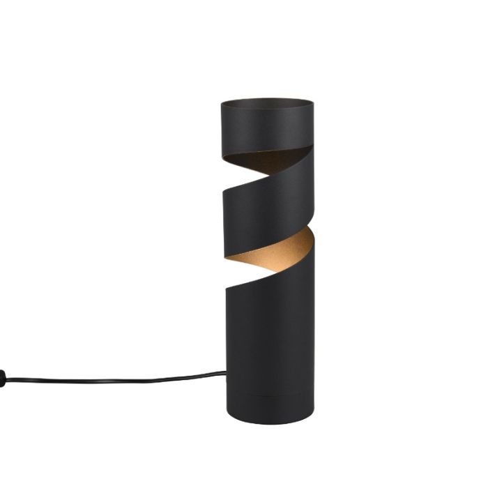 Svart bordslampa design, Marouan, med brytare