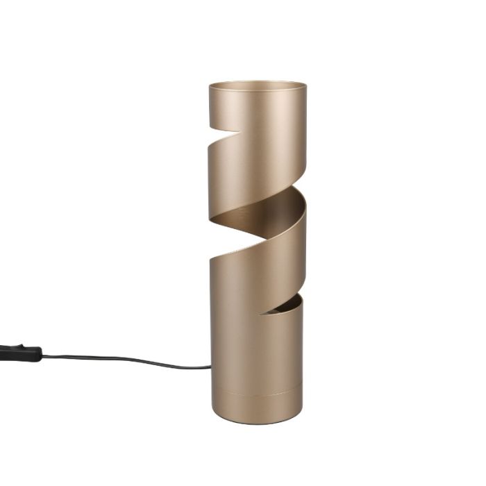 Brun bordslampa design, Marouan, med brytare