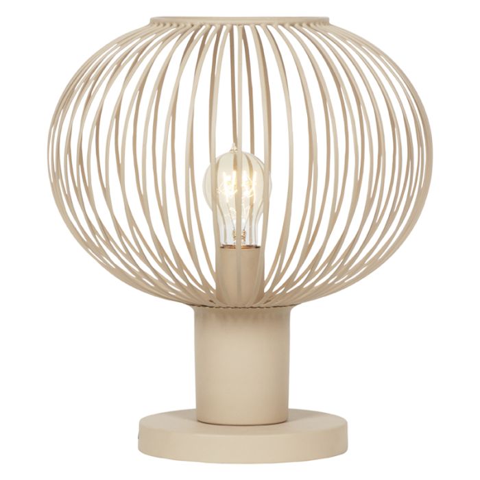 Beige bordslampa industri, Gjalt