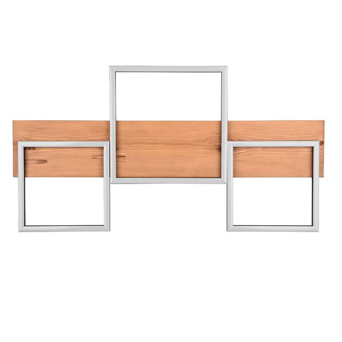 Trä plafond brun, Justian, 30W, 3000K LED, 3 stegs dimmer