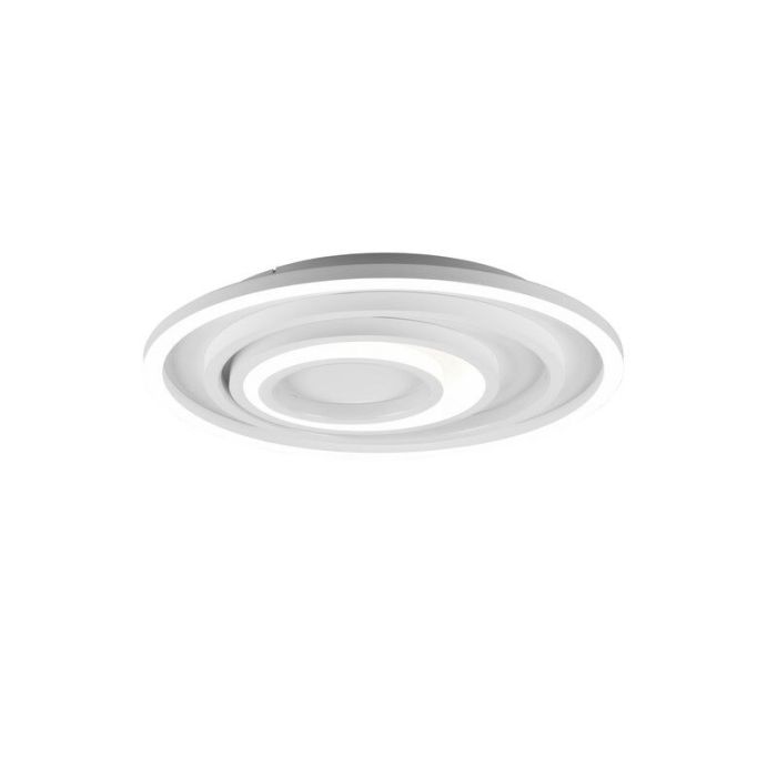 Vit plafond modern, Carolijn, 40W, varm till kall vit justerbar LED, met fjärrkontroll
