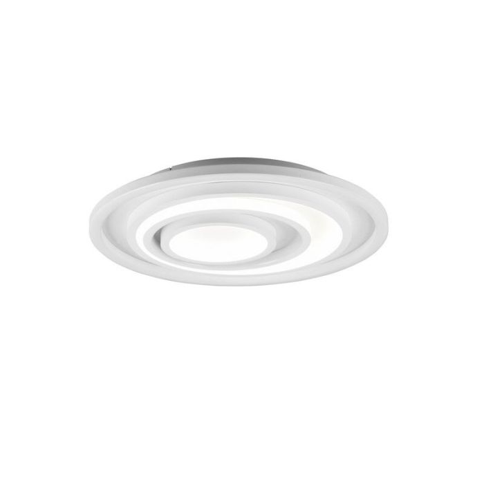 Vit plafond modern, Carolijn, 40W, varm till kall vit justerbar LED, met fjärrkontroll