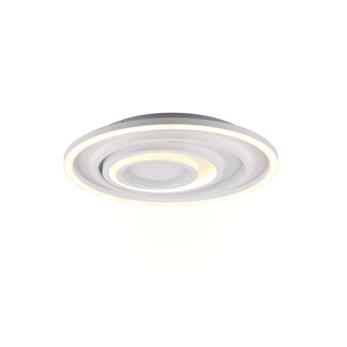 Vit plafond modern, Carolijn, 40W, varm till kall vit justerbar LED, met fjärrkontroll