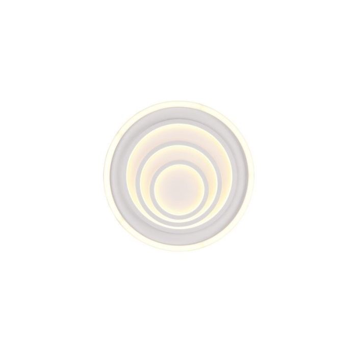Vit plafond modern, Carolijn, 40W, varm till kall vit justerbar LED, met fjärrkontroll