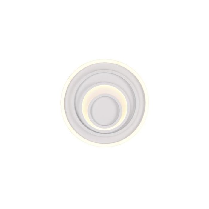 Vit plafond modern, Carolijn, 40W, varm till kall vit justerbar LED, met fjärrkontroll