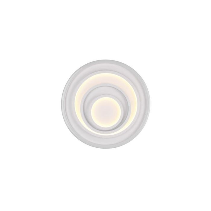 Vit plafond modern, Carolijn, 40W, varm till kall vit justerbar LED, met fjärrkontroll