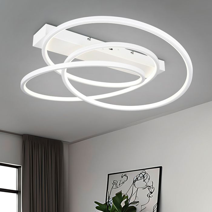 Vit plafond design, Teodore, 34W, white switch LED, 3 stegs dimmer
