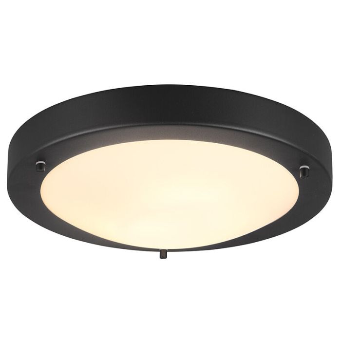 Svart taklampa badrum modern, Hadleigh, IP44