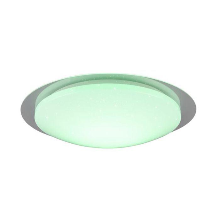 Vit taklampa badrum modern, Marlena, 18,5W, 4000K LED, IP44, met fjärrkontroll