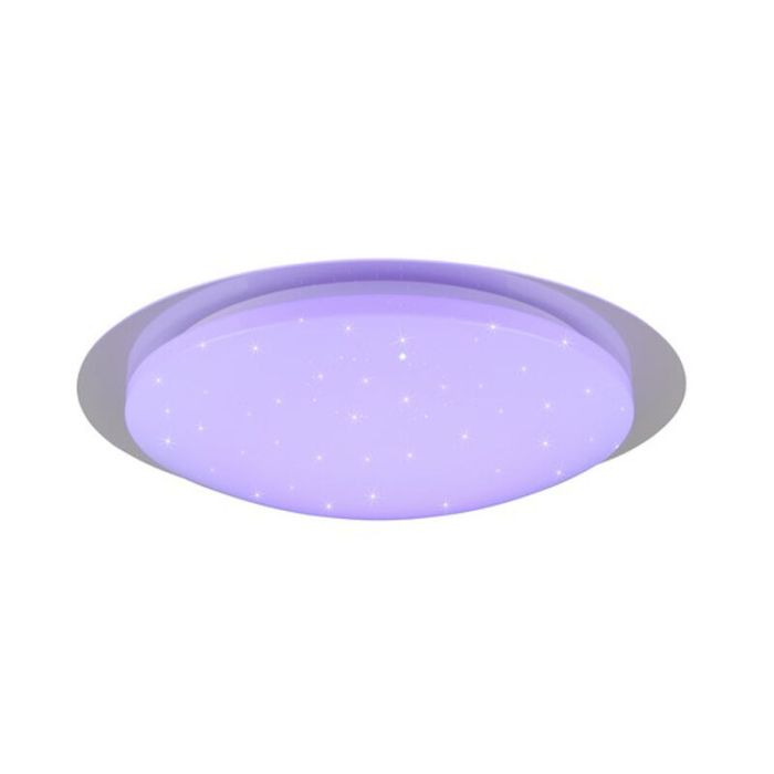Vit taklampa badrum modern, Marlena, 18,5W, 4000K LED, IP44, met fjärrkontroll