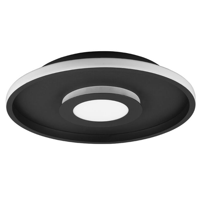Svart taklampa badrum modern, Kayla, 35W, 3000K LED, IP44