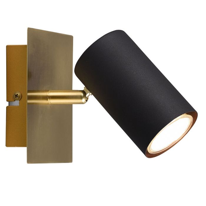 Guld väggspotlight modern, Kaso