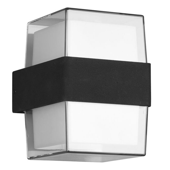 Antracit utelampa modern, Yeliz, 10W, 3000K LED, IP54