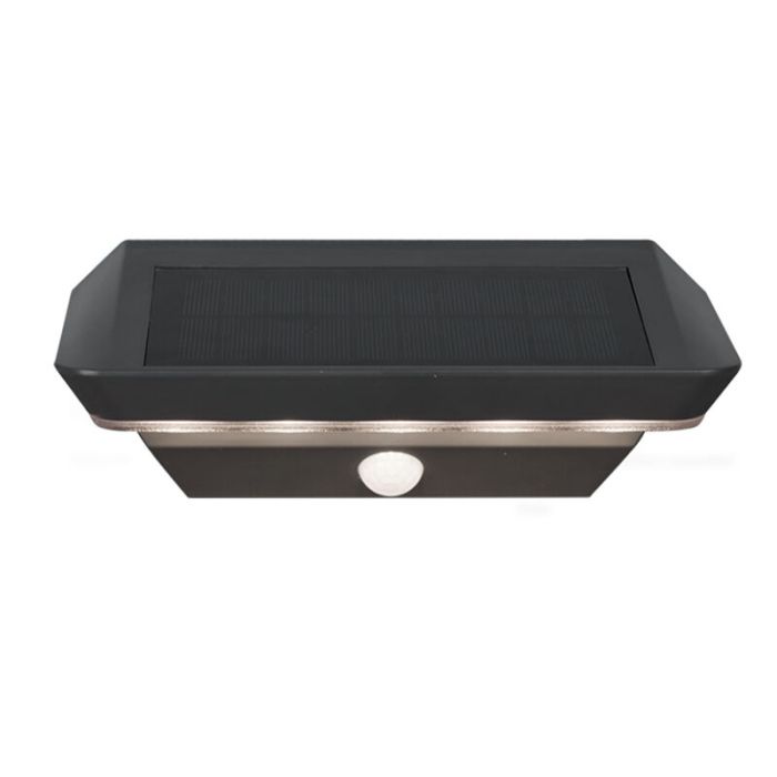 Antracit utomhus vägglampa med rörelsesensor modern, Sunniva, 5W, 3000K LED, IP44