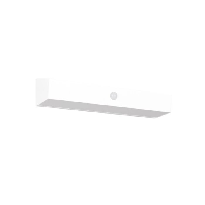 Vit utomhus vägglampa solcell modern, Ravindra, 6W, 4000K LED, IP44