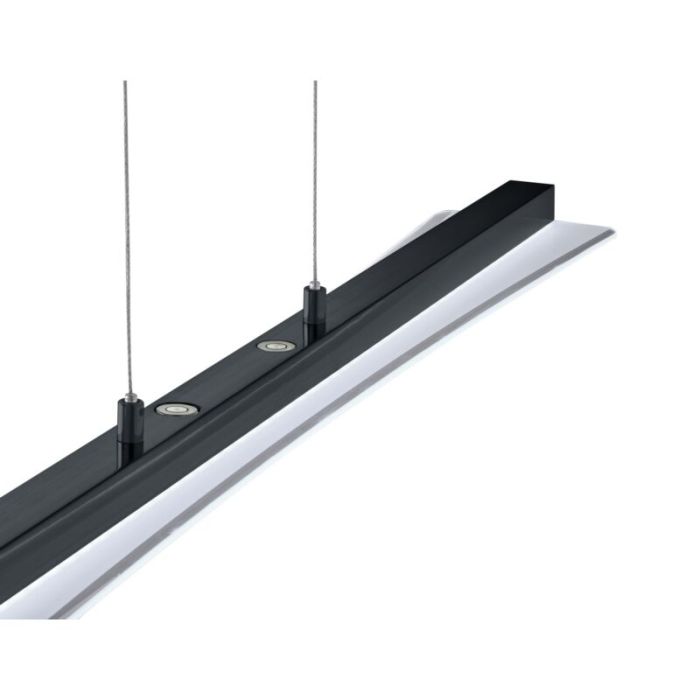 Svart fönsterlampa modern, Port, 18W, varm till kall vit justerbar LED