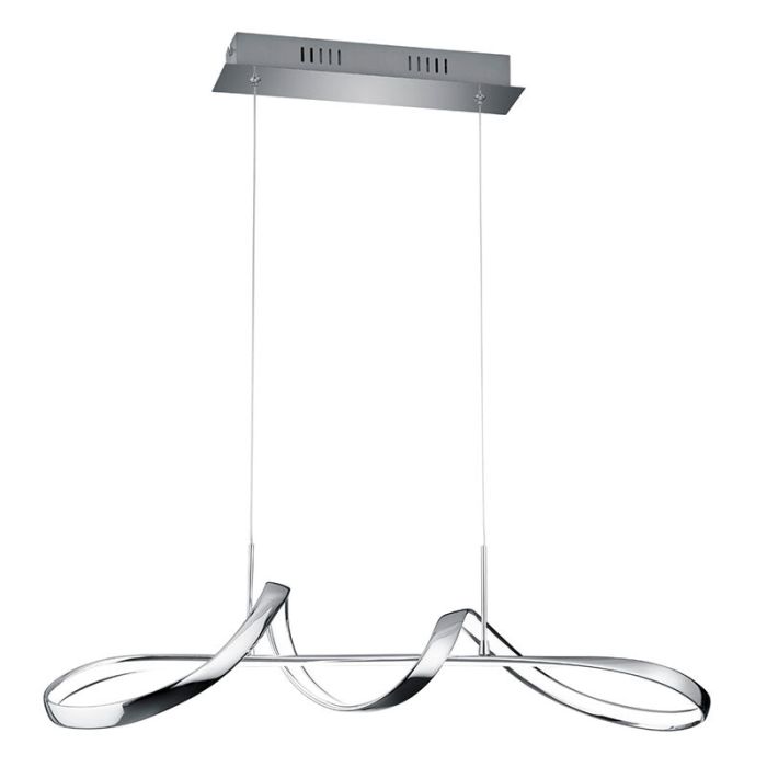 Krom fönsterlampa design, Renso, 37W, 4000K LED, 3 stegs dimmer