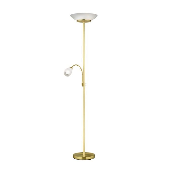 Mässing läslampa golv modern, Larry