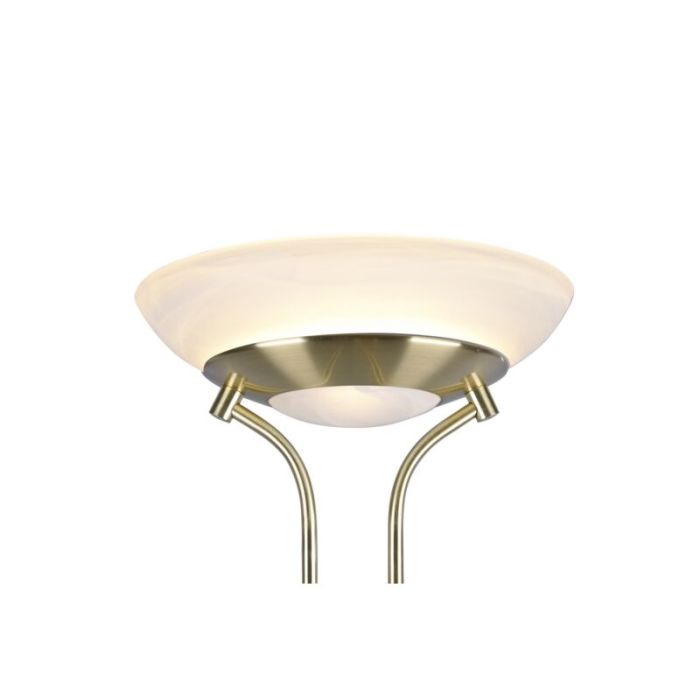 Mässing läslampa golv modern, Fredrika, 27W, 3000K LED, med beröringsdimmer