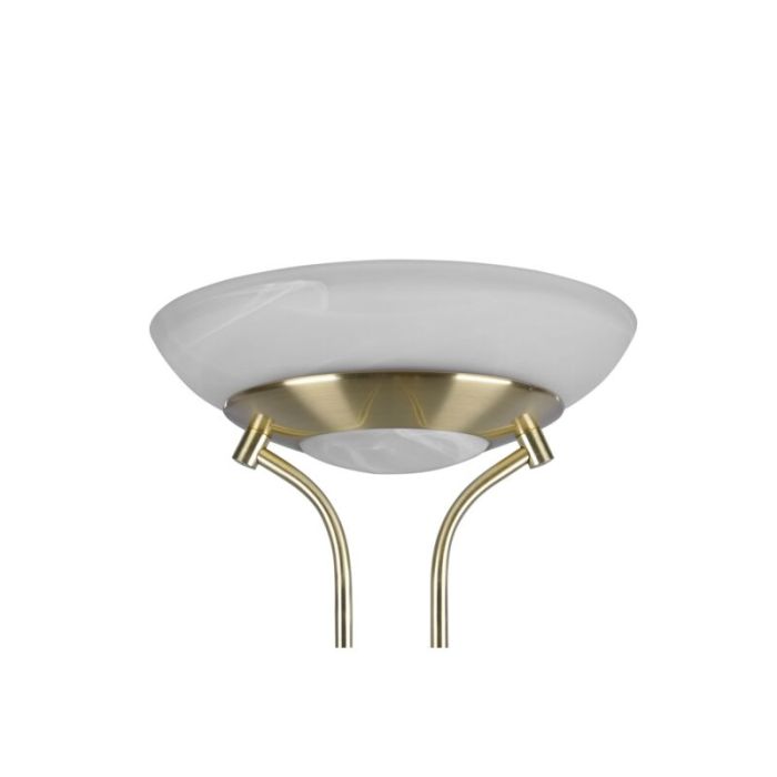 Mässing läslampa golv modern, Fredrika, 27W, 3000K LED, med beröringsdimmer