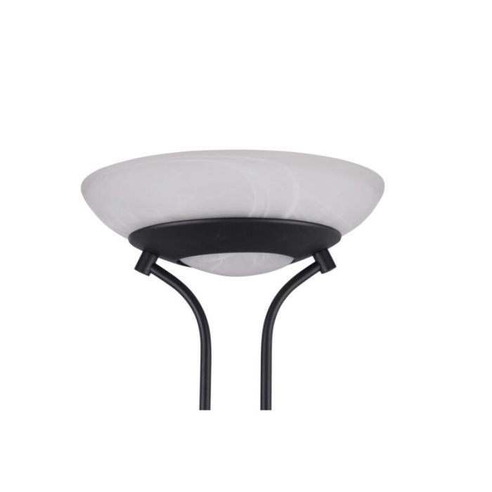 Svart läslampa golv modern, Fredrika, 27W, 3000K LED, med beröringsdimmer