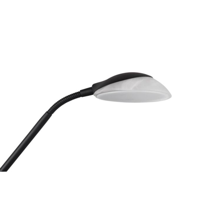 Svart läslampa golv modern, Fredrika, 27W, 3000K LED, med beröringsdimmer