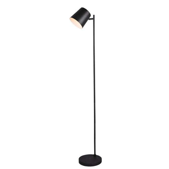 Svart golvlampa modern, Suraya, 4,5W, 3000K LED, med beröringsdimmer