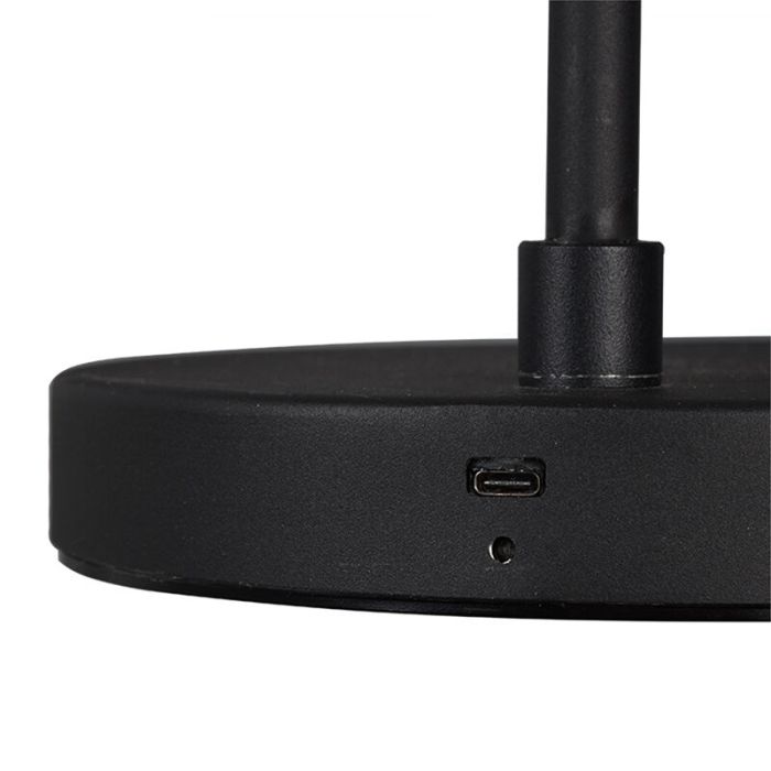 Svart golvlampa modern, Suraya, 4,5W, 3000K LED, med beröringsdimmer