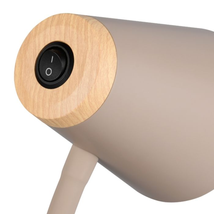 Brun golvlampa modern, Rahul, 4,5W, 3000K LED, med brytare