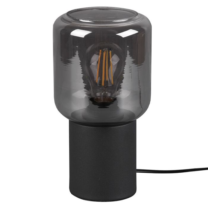 Svart bordslampa modern, Gail, med brytare