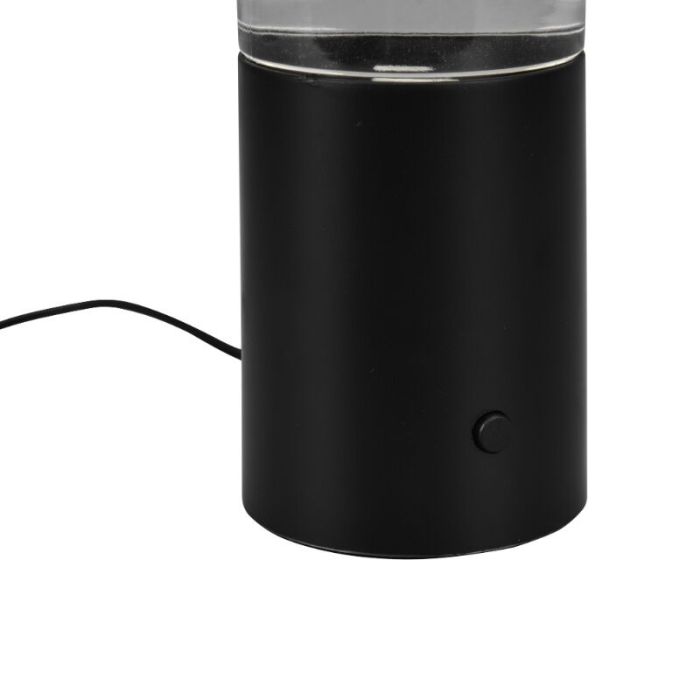 Svart bordslampa modern, Mehdi, 1W, RGB LED, med brytare