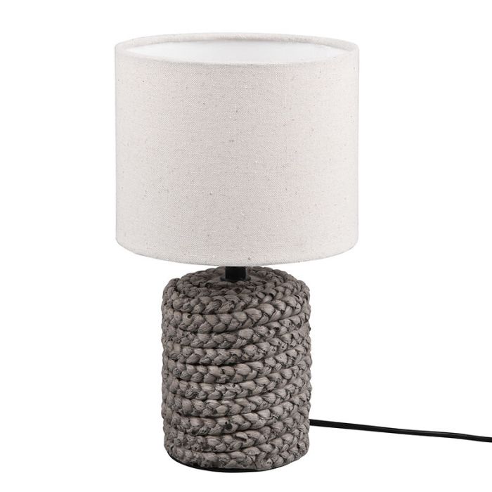 Keramik bordslampa brun, Boban, med brytare