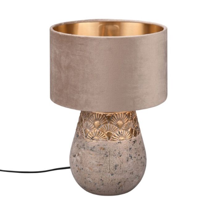 Grå bordslampa orientalisk, Selim, med brytare