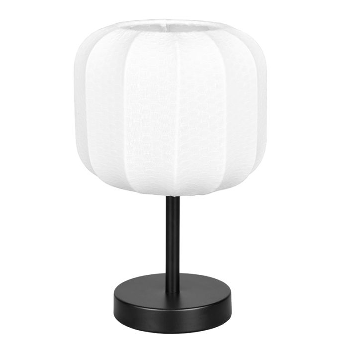 Vit bordslampa modern, Metehan, med brytare