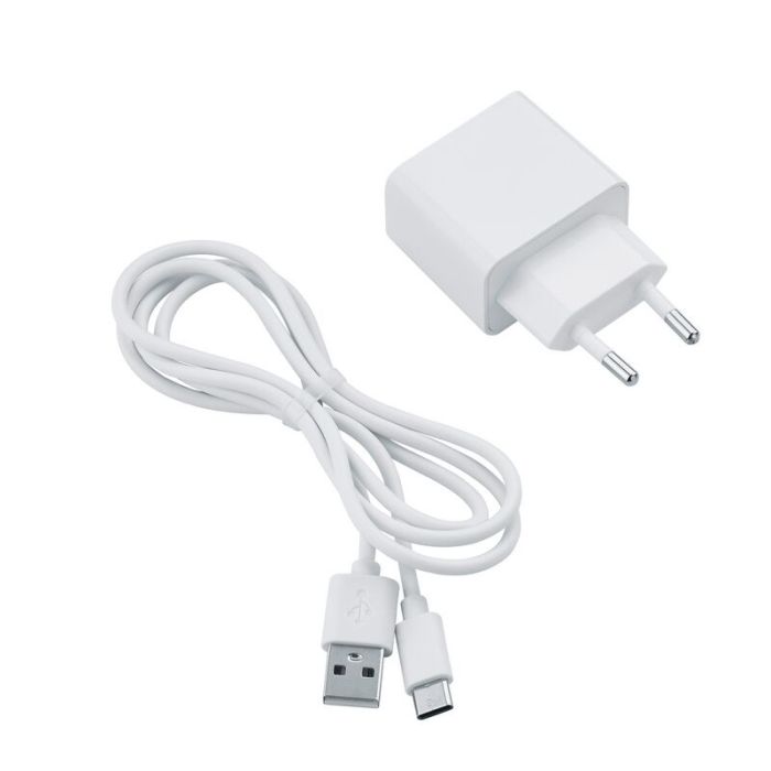 Vit bordslampa metall, Remko, 2W, 3000K LED, med beröringsdimmer