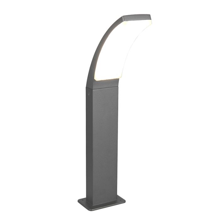 Antracit utelampa modern, Popke, 12,5W, 4000K LED, IP44