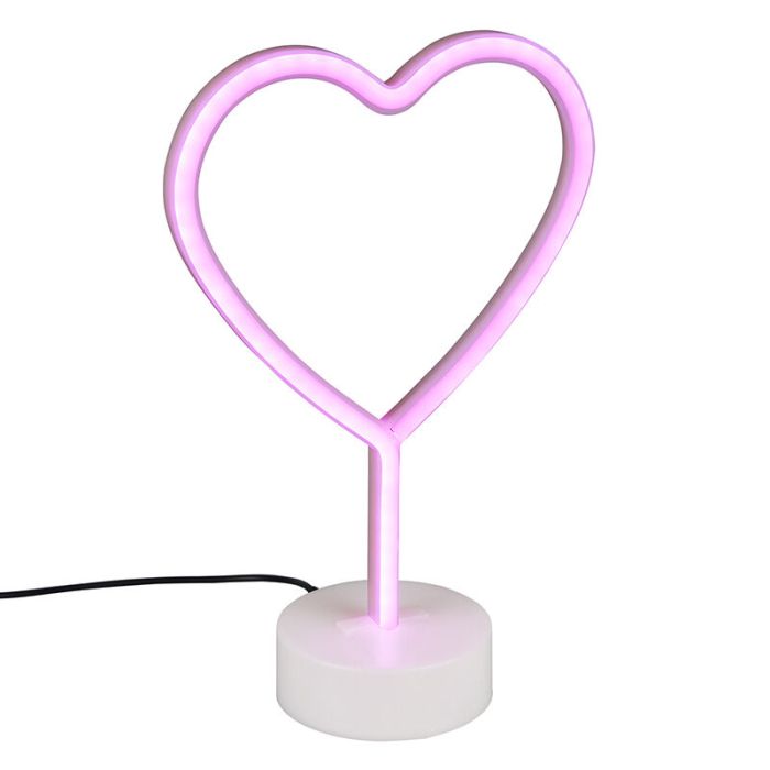 Rosa bordslampa barn plast, Sorian, 1W, 3000K LED