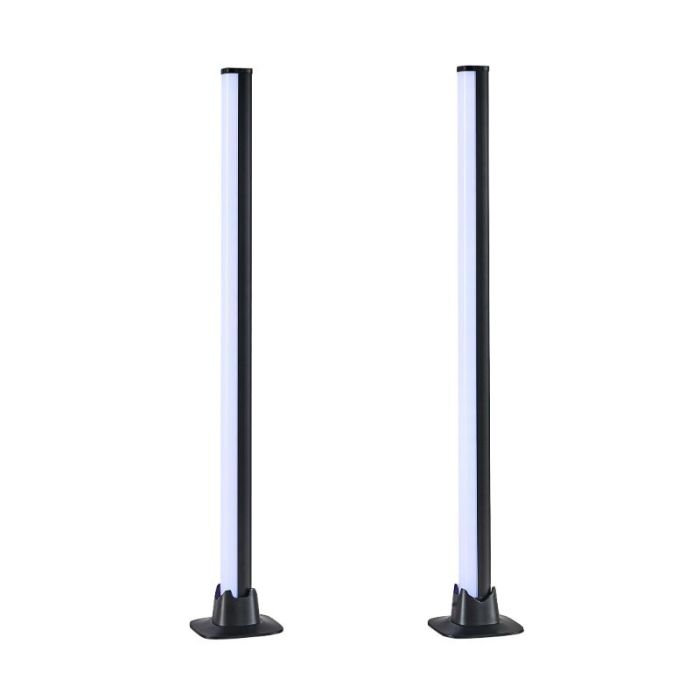 Svart bordslampa modern, Wissal, 5W, RGB LED, met fjärrkontroll