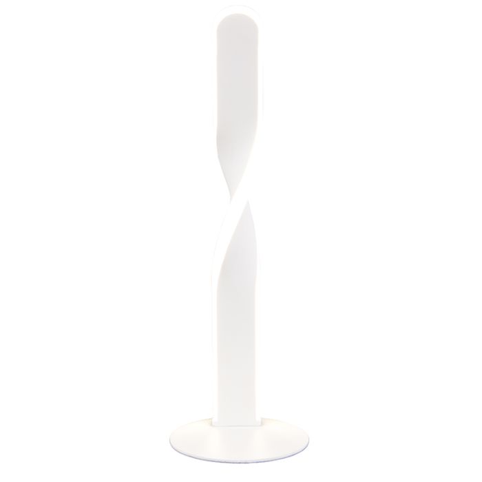 Vit bordslampa design, Quirinus, 10W, 4000K LED, med brytare